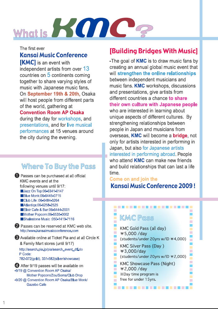 KMC Program pg. 1